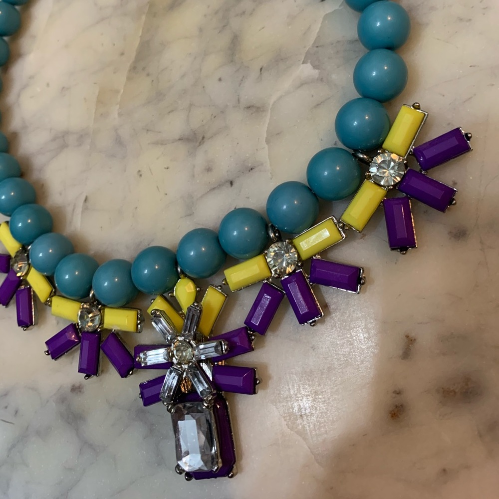 Beaded statement necklace